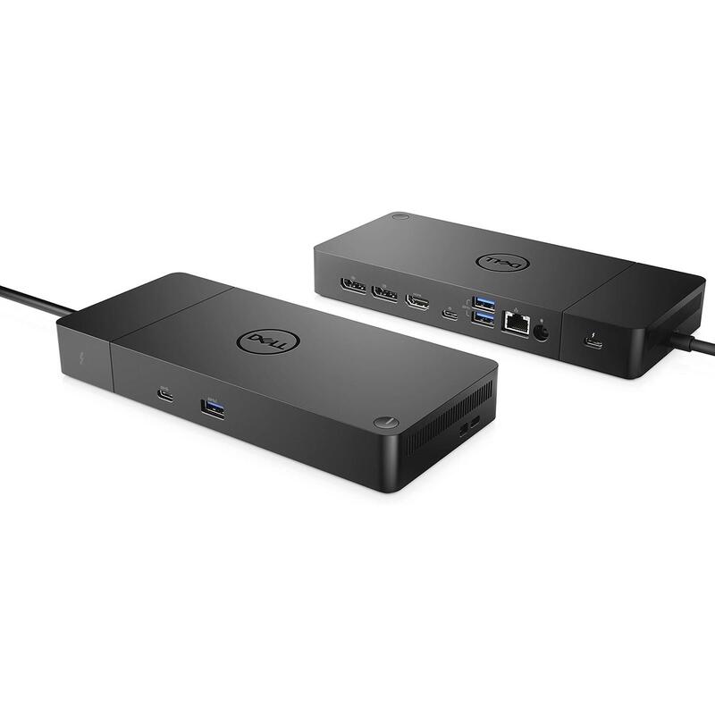 Docking Station Reacondicionado Dell Wd19 180w Negro 3 Usb-C 2 Dp 1 Hdmi 3 Usb 3.0 Rj45 Thunderbolt 3.0 Con Cargador 180w K20a K20a001