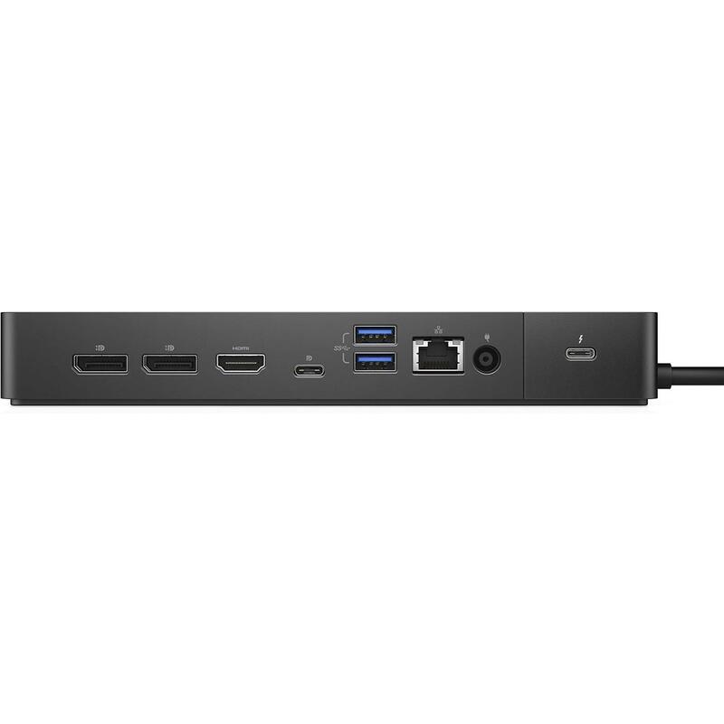 Docking Station Reacondicionado Dell Wd19tbs 180w Negro 3 Usb-C 2 Dp 1 Hdmi 3 Usb 3.0 Rj45 Thunderbolt 3.0 Con Cargador 130w