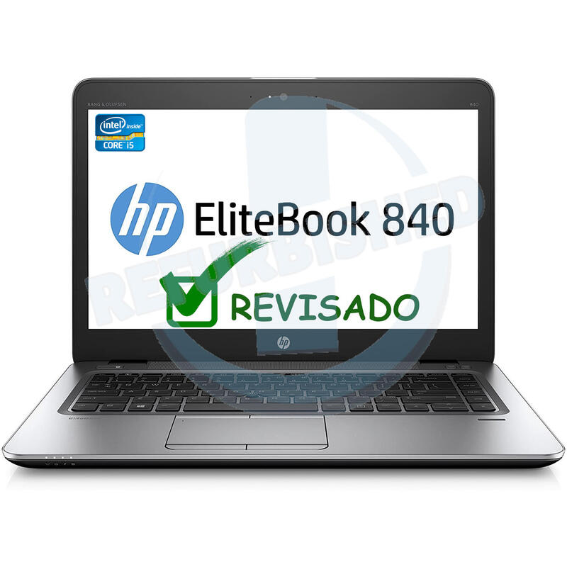 Portatil Reacondicionado Hp Elitebook 840 G3 I7-6500u 8gb 256gb Ssd 14"Hd W10p Instalado Teclado Español Grado B 1 Año De Garantia