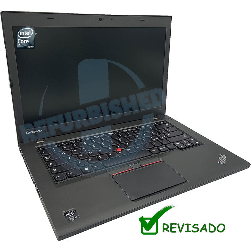 Portatil Reacondicionado Lenovo T450 I5-5300u 8gb 120 Gb-Ssd 14"Fhd W10pro Instalado 1 Año De Garantia