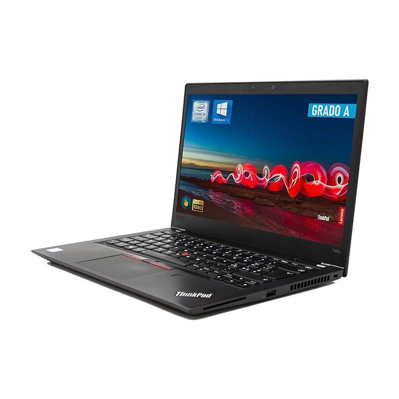 Portatil Reacondicionado Lenovo Thinkpad T480s 14" I5-8350u 8gb 512gb Ssd W11p Instalado Teclado Español Grado B 1 Año De Garantia