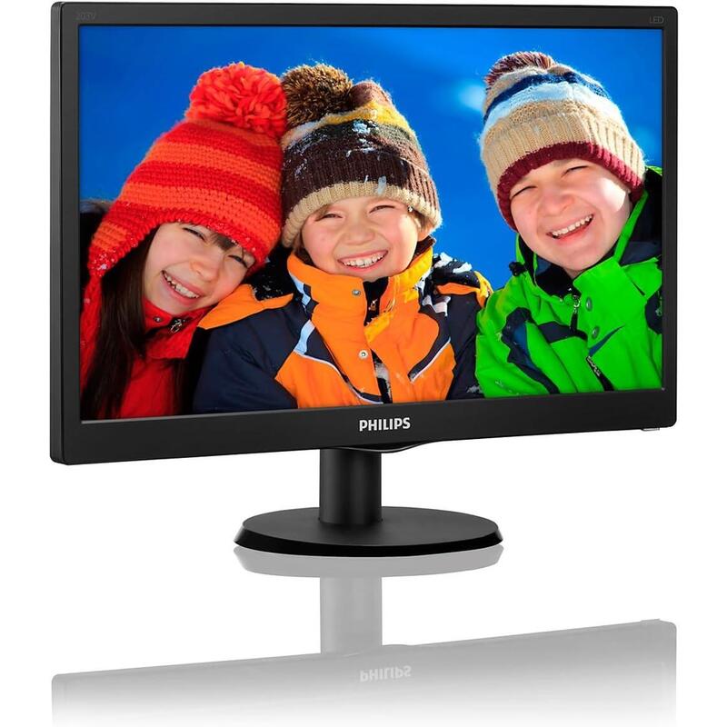 Reacondicionado Monitor Philips 19.5" Hd 203v5l 1600x900 16:9 Vga Negro