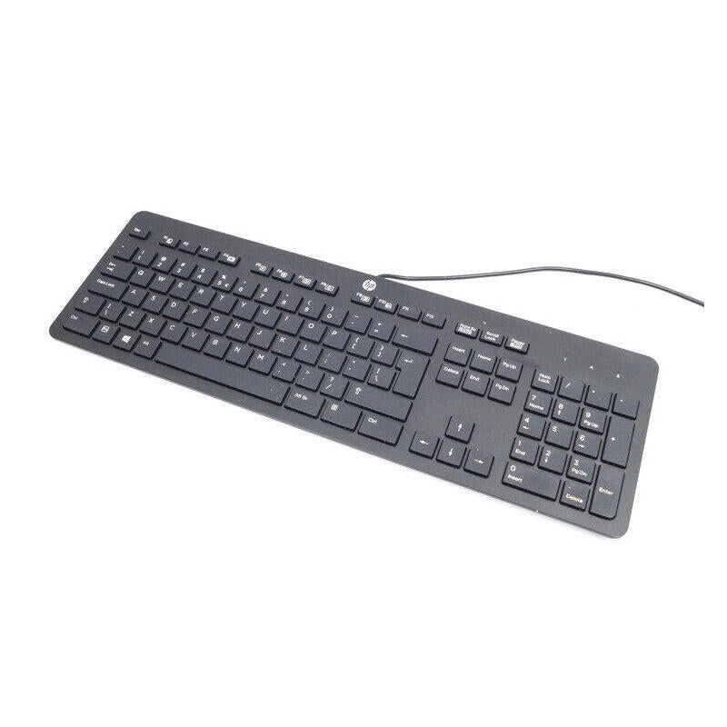 Teclado Reacondicionado Hp 125 Wired Keyboard Tpa-L001k Español (Qwerty) Negro Con Cable Usb 266c9aa 1 Año De Garantia