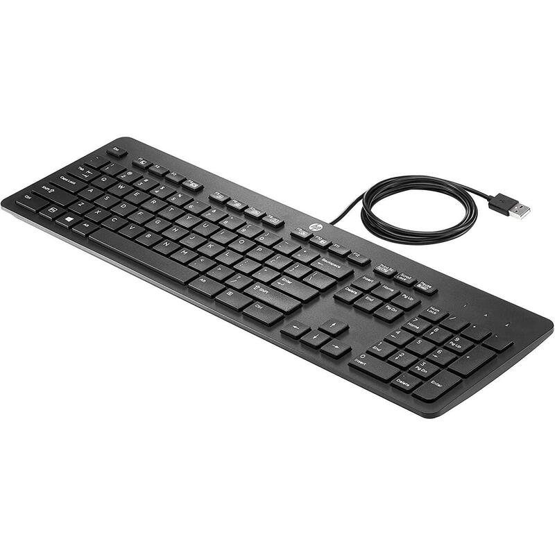 Teclado Reacondicionado Hp Kbar211 80181-071 Español (Qwerty) Negro Con Cable Usb 1 Año De Garantia