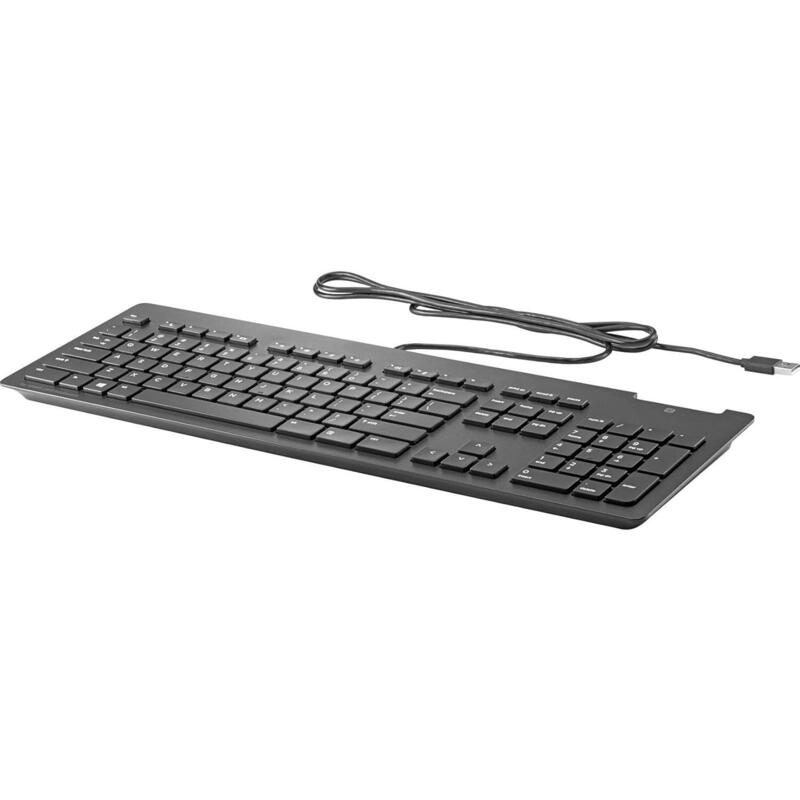 Teclado Reacondicionado Hp Tpc-5001k Slim Smartcard Español (Qwerty) Negro Con Cable Usb 1 Año De Garantia