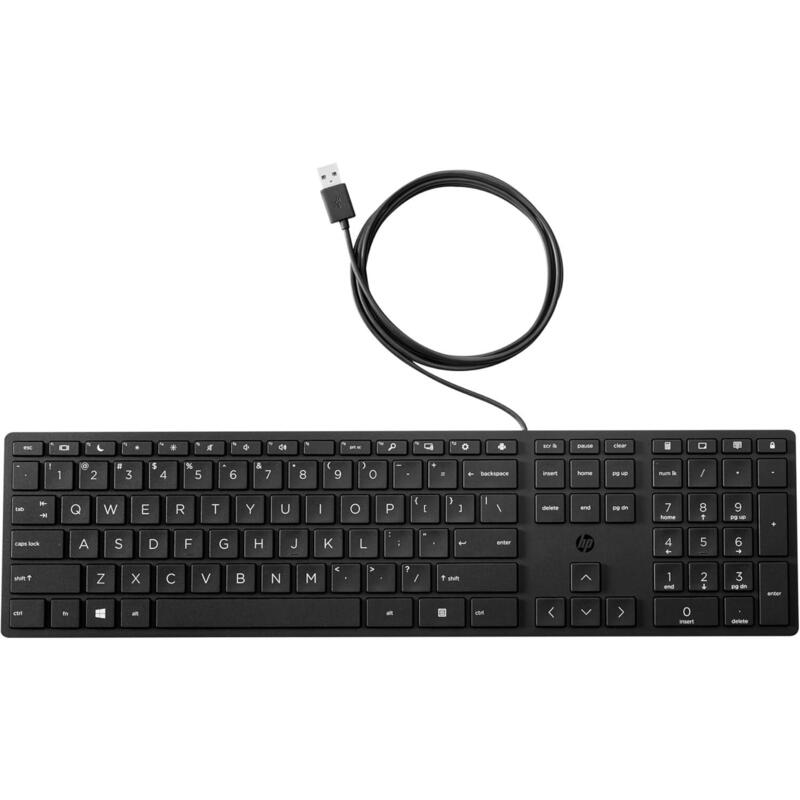 Teclado Reacondicionado Hp Wired Desktop 320k Hsa-C001k Español (Qwerty) Negro Con Cable Usb L96909-071 1 Año De Garantia