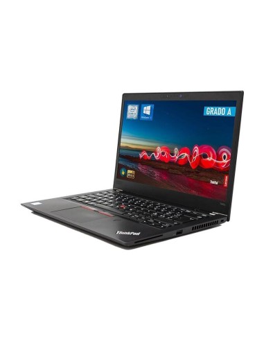 Portatil Reacondicionado Lenovo Thinkpad T480s 14" I5-8350u 16gb 256gb Ssd W10p Instalado Teclado Internacional 1 Año De Gar...