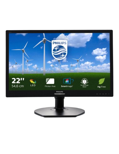 Monitor Reacondicionado Philips 21.5"  led 221s6lcb, 1920x1080,5ms ,250cd/m2,16:9,20m:1,vga,dvi