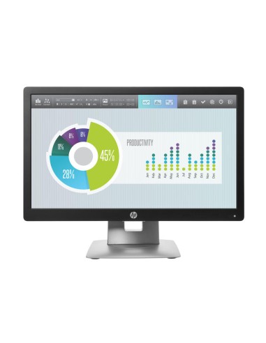 Monitor Nuevo  Hp Elitedisplay E202  50,8 Cm (20") 1600 X 900 Pixeles Hd+ Led, Vga,dp,hdmi , Usb Negro, Plata