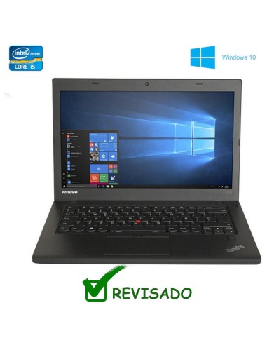 Portatil Reacondicionado Lenovo Thinkpad T460 14" I7-6600u 8gb 256ssd W11p Instalado Grado B Estético 1 Año De Garantia Tec...