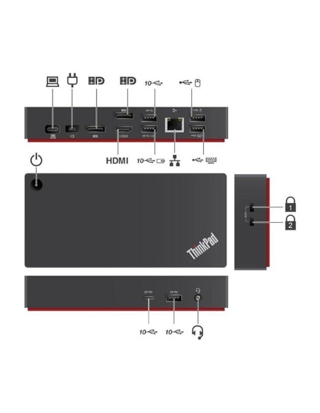 Docking Reacondicionado Lenovo Thinkpad Dock Usb-c Gen2