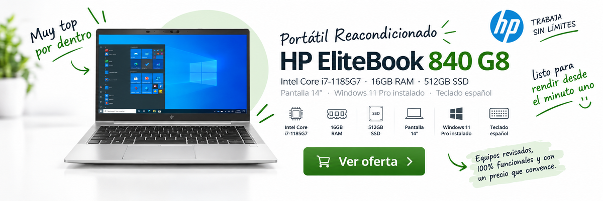 Portatil reacondicionado HP barato