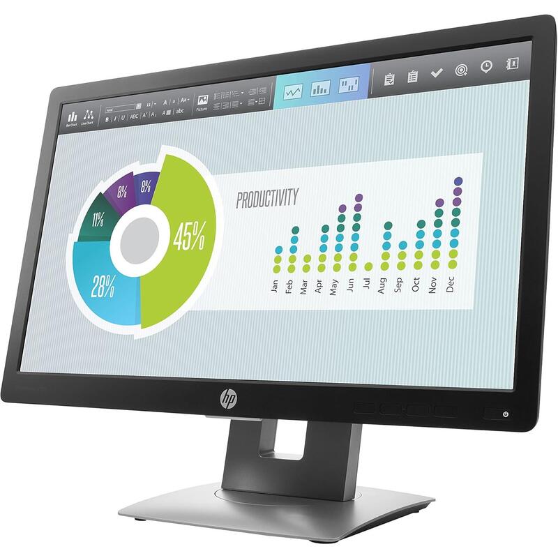Monitor Reacondicionado 20" Hp Elitedisplay E202 Hdmi, Vga, Displayport,Negro 1 Año De Garantia