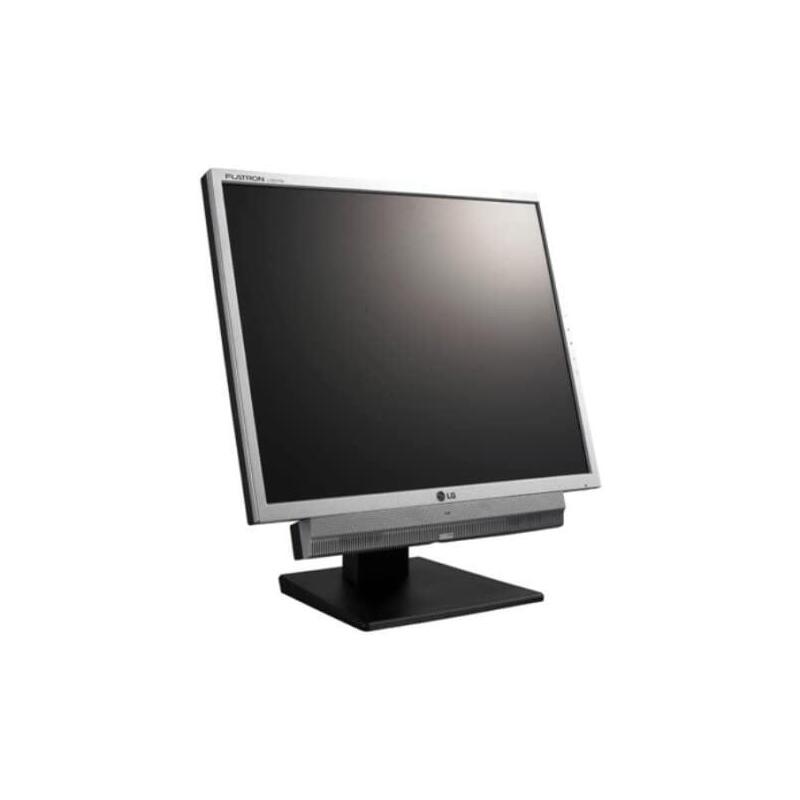 Monitor Reacondicionado Lg 19" L1953hms Vga, D-Sub, Dvi Sxga Plata Negro 1 Año De Garantia