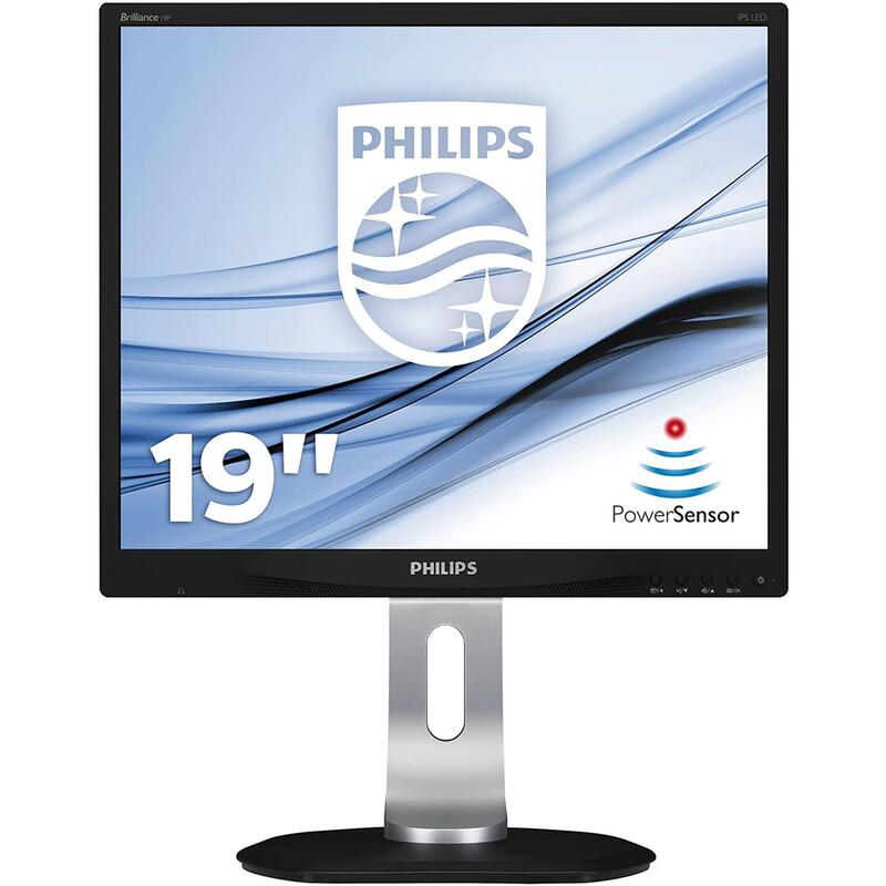 Monitor Reacondicionado Philips 19" 19p4qyeb/00 Wled, Contraste 1000:1, 5 Ms, Vga), Color Negro Regulable Altura 6 Meses De Garantia