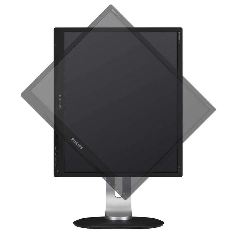 Monitor Reacondicionado Philips 19" 19p4qyeb/00 Wled, Contraste 1000:1, 5 Ms, Vga), Color Negro Regulable Altura 6 Meses De Garantia