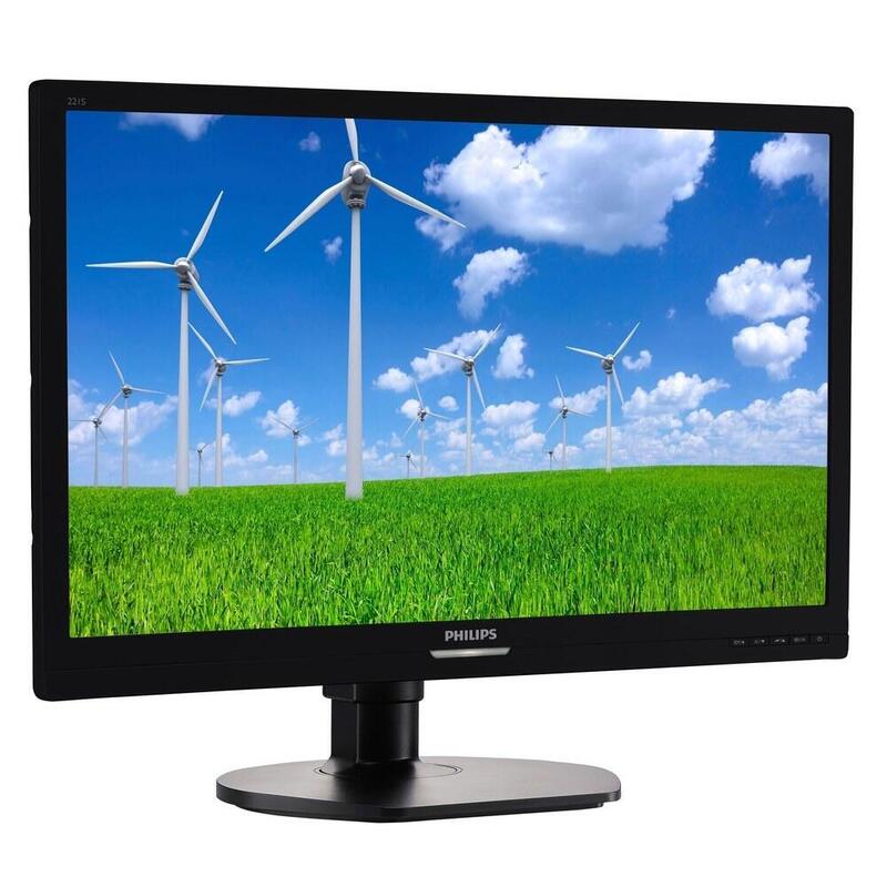 Monitor Reacondicionado Philips 21.5"  Led 221s6lcb, 1920x1080,5ms ,250cd/M2,16:9,20m:1,Vga,Dvi