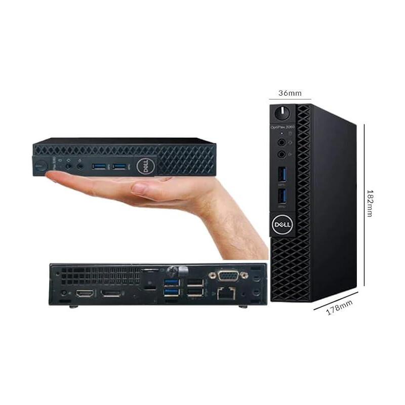 Pc Reacondicionado Dell Optiplex 3070 Mini Intel Pentium Gold G5400t  8gb 256gb Ssd W11pro Instalado 1 Año De Garantia