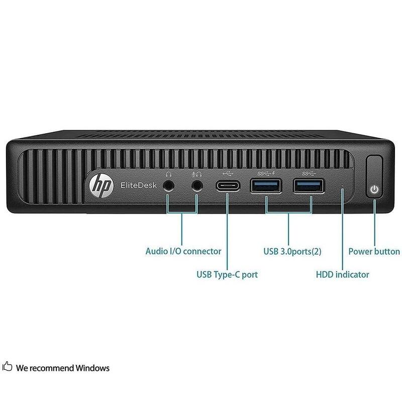 Pc Reacondicionado  Hp Elitedesk 800 G2 Mini I5-6500t 8gb 240gb Ssd Win 11 Pro Instalado 1 Año De Garantia