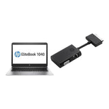 Portatil Reacondicionado Hp Elitebook Folio 1040 G3 14" I5-6200u 8gb 256gb Ssd Win10 Pro Instalado Teclado Español 1 Año De Garantia