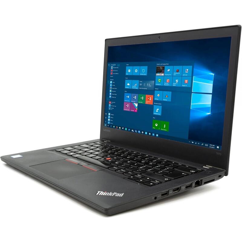 Portatil Reacondicionado Lenovo T470 I7-7500u 16gb 256gb Ssd 14"Fhd Táctil W11pro 1 Año De Garantia Revisado