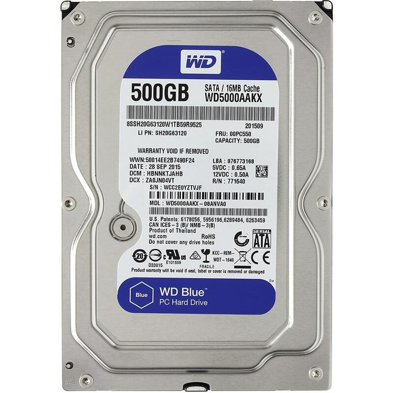 Reacondicionado Hd 500gb 3,5" Sata (Varias Marcas) Garantia 6 Meses
