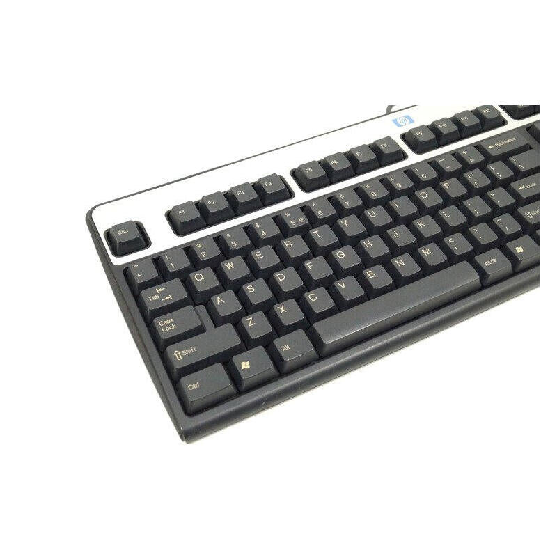 Teclado Reacondicionado Hp Sk-2885 / Ku0316  Español (Qwerty) Negro/Plata Con Cable Usb   1 Año De Garantia