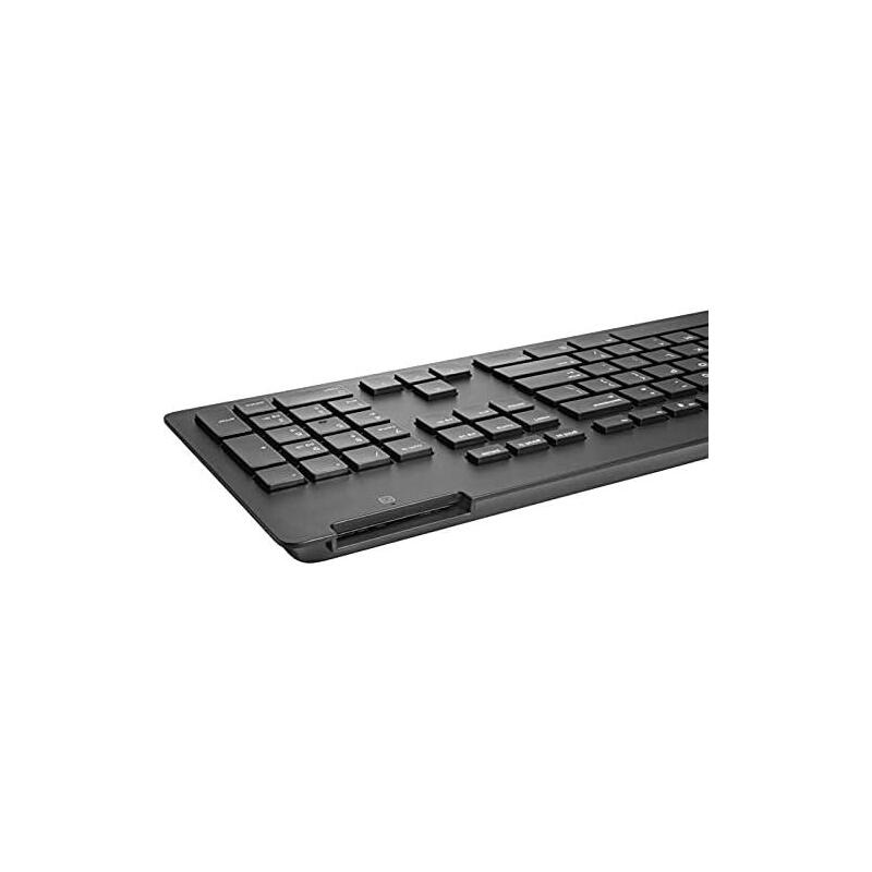 Teclado Reacondicionado Hp  Tpc-5001k  Slim Smartcard Español (Qwerty) Negro Con Cable Usb   1 Año De Garantia